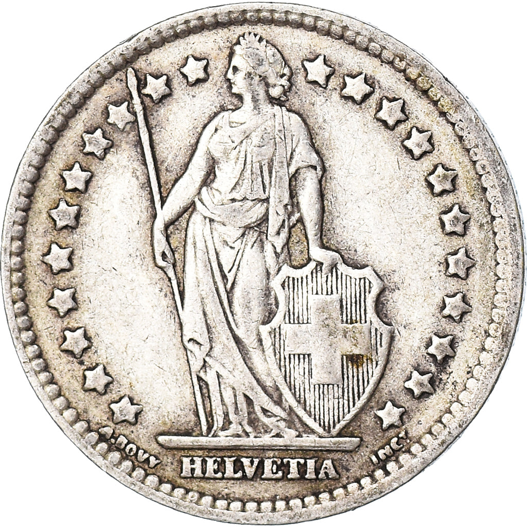 Moneta, Svizzera, Franc, 1943, Bern, BB, Argento, KM:24