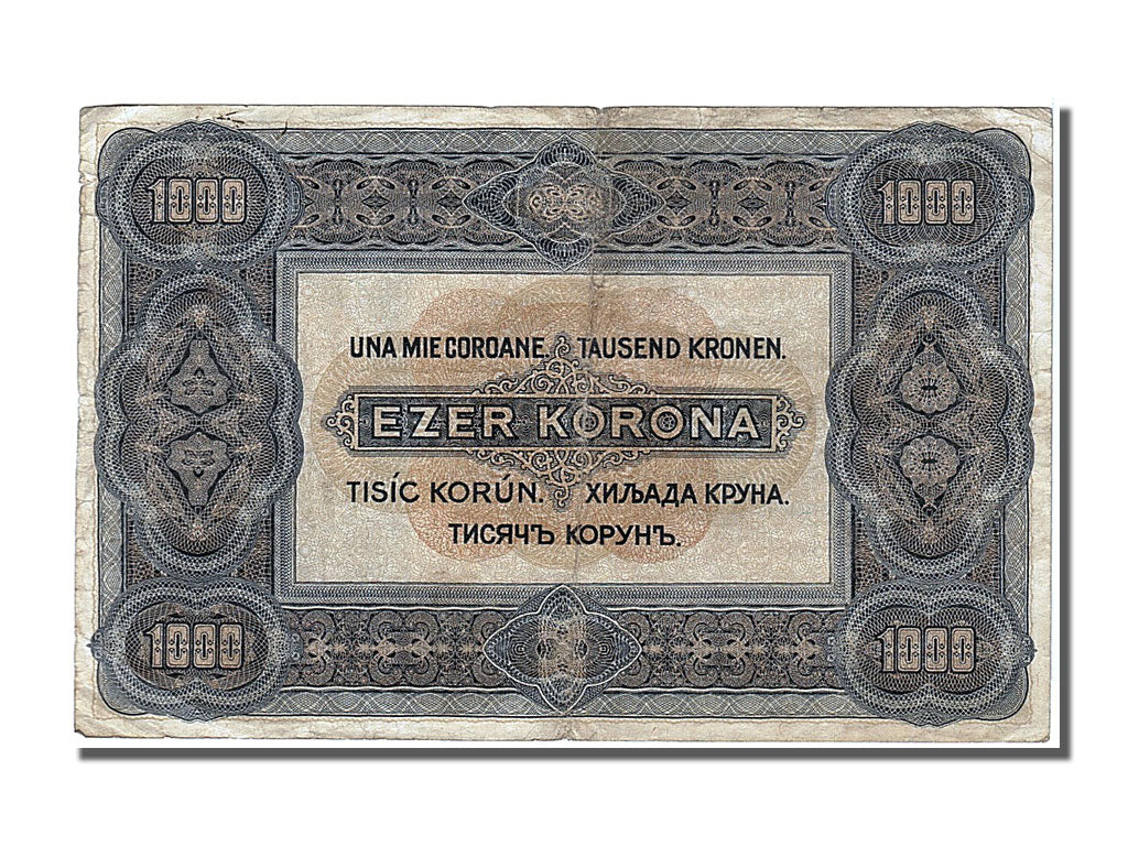 Hungary, 1000 Korona, 1920, KM #66a, 1920-01-01, EF(40-45), B10