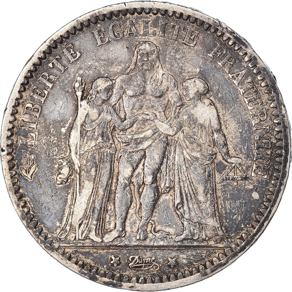 Monnaie, France, Hercule, 5 Francs, 1873, Paris, TTB, Argent, Gadoury:745a