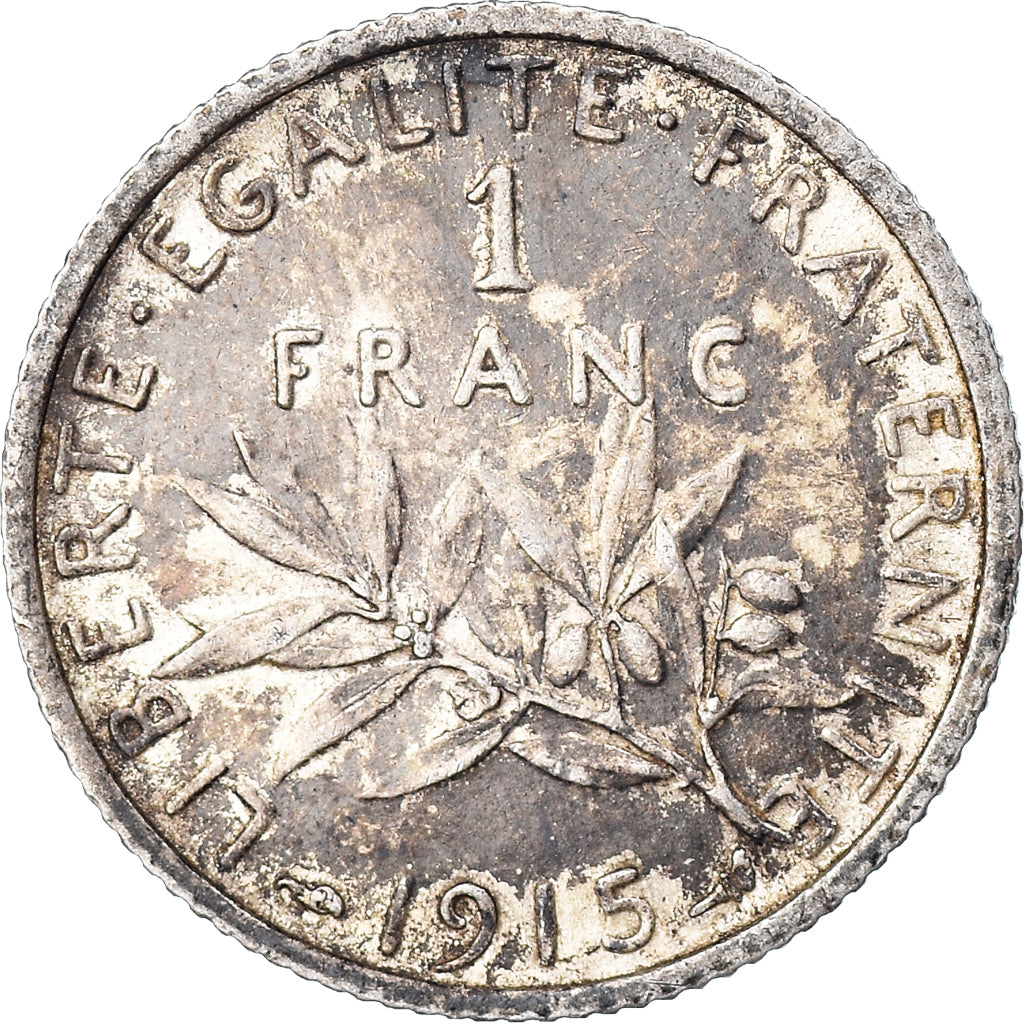 Monnaie, France, Semeuse, Franc, 1915, Paris, 1 Franc, TTB, Argent, Gadoury:467