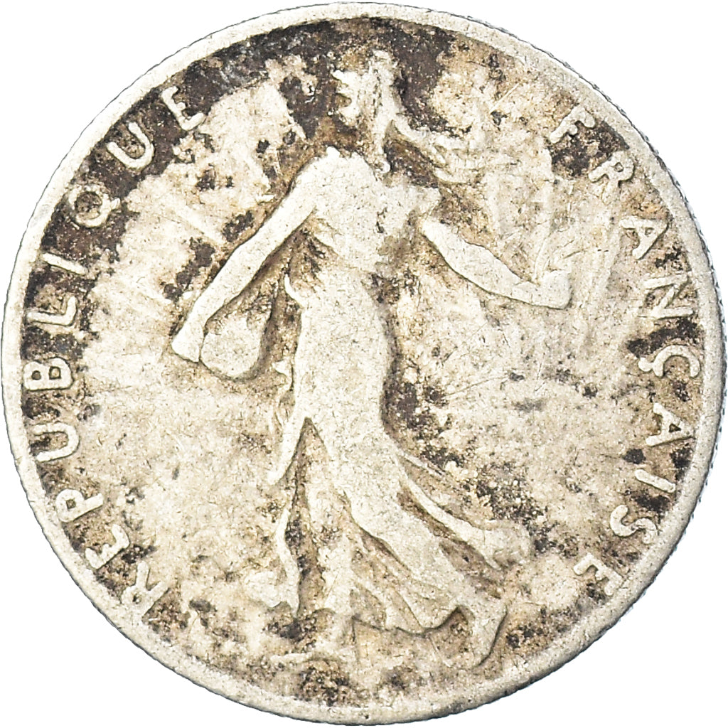 Moneta, Francia, Semeuse, 50 Centimes, 1909, Paris, B+, Argento, KM:854