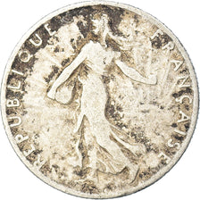 Moneta, Francia, Semeuse, 50 Centimes, 1909, Paris, B+, Argento, KM:854