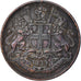 Monnaie, Inde britannique, 1/4 Anna, 1835, Bombay, TTB, Cuivre, KM:446.2