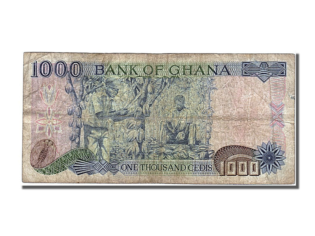 Ghana, 1000 Cedis, 1991, KM #29a, 1991-02-22, EF(40-45), A2