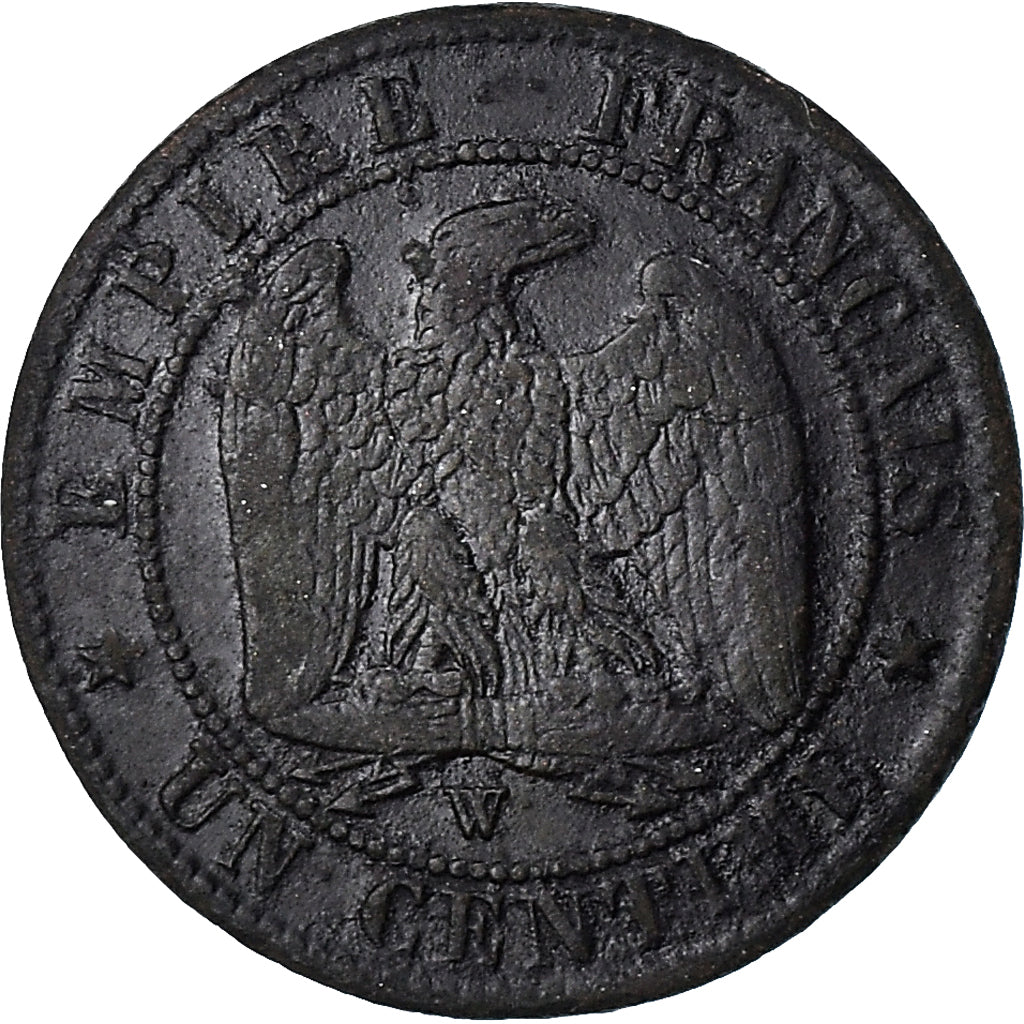 Coin, France, Napoleon III, Napoléon III, Centime, 1855, Lille, EF(40-45)