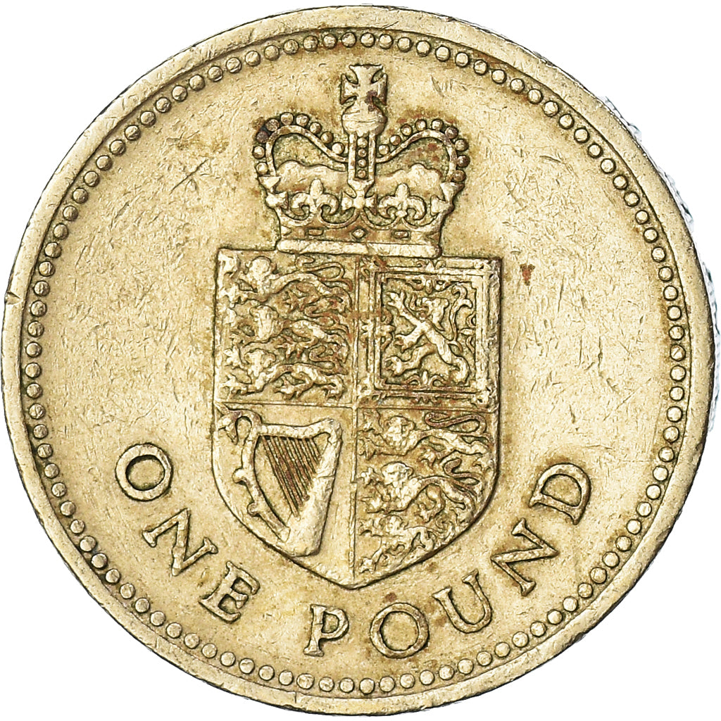 Coin, Great Britain, Elizabeth II, Pound, 1988, VF(30-35), Nickel-brass, KM:954