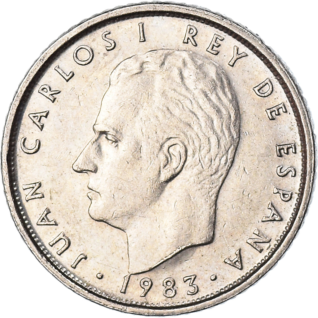 Coin, Spain, Juan Carlos I, 10 Pesetas, 1983, Madrid, EF(40-45), Copper-nickel