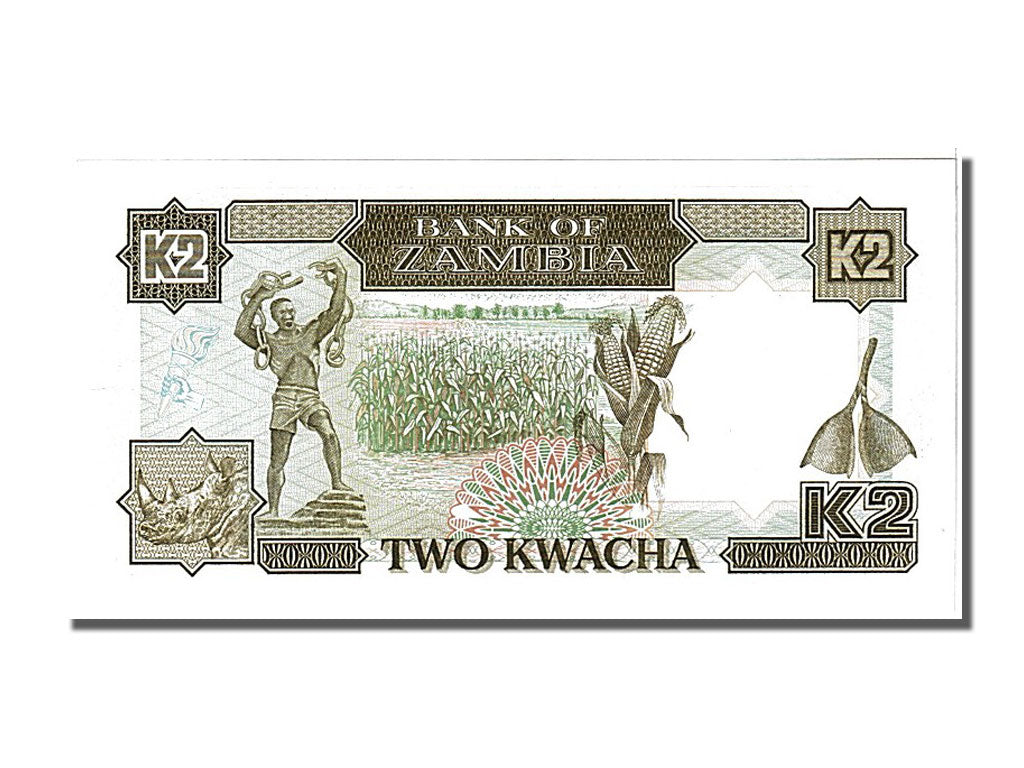Banknot, Zambia, 2 Kwacha, 1989, UNC(65-70)