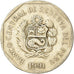 Coin, Peru, Nuevo Sol, 1991, Lima, VF(30-35), Copper-Nickel-Zinc, KM:308.1