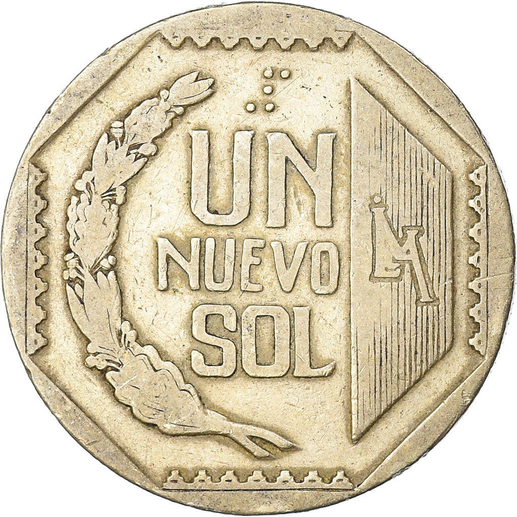 Coin, Peru, Nuevo Sol, 1991, Lima, VF(30-35), Copper-Nickel-Zinc, KM:308.1