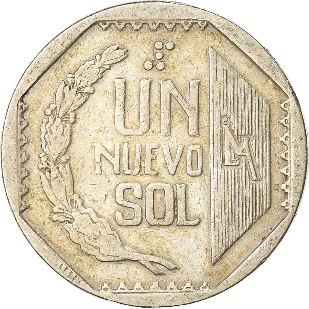 Moeda, Peru, Nuevo Sol, 1994, Lima, EF(40-45), Cobre-Níquel-Zinco, KM:308.1