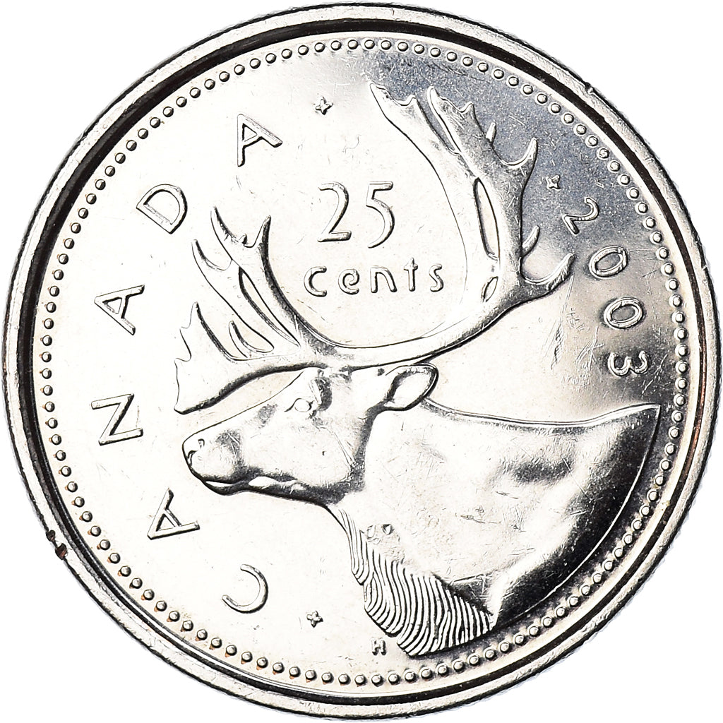 Monnaie, Canada, Elizabeth II, 25 Cents, 2003, Royal Canadian Mint, SPL, Nickel