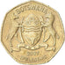 Moneda, Botsuana, Pula, 2007, British Royal Mint, MBC, Níquel - latón, KM:24