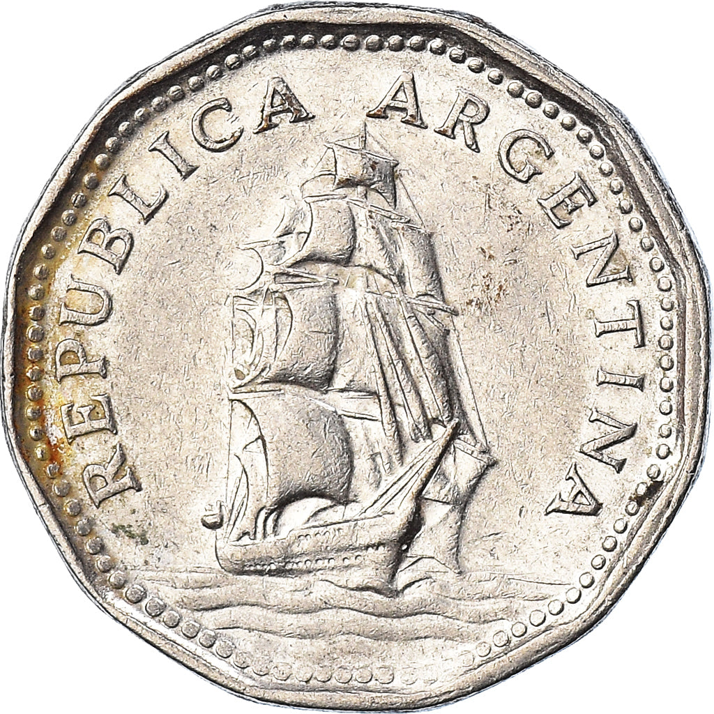 Monnaie, Argentine, 5 Pesos, 1966, TTB, Nickel Clad Steel, KM:59