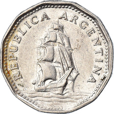 Monnaie, Argentine, 5 Pesos, 1966, TTB, Nickel Clad Steel, KM:59