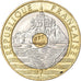 Coin, France, Mont Saint Michel, 20 Francs, 1995, EF(40-45), Tri-Metallic