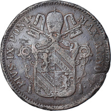 Moneta, STATI ITALIANI, PAPAL STATES, Pius IX, Baiocco, 1850, Roma, MB, Rame