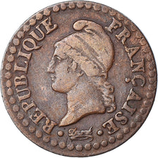 Coin, France, Dupré, Centime, AN 6, Paris, EF(40-45), Bronze, KM:646