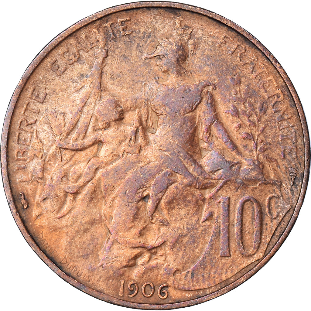 Coin, France, Dupuis, 10 Centimes, 1906, Paris, VF(30-35), Bronze, KM:843