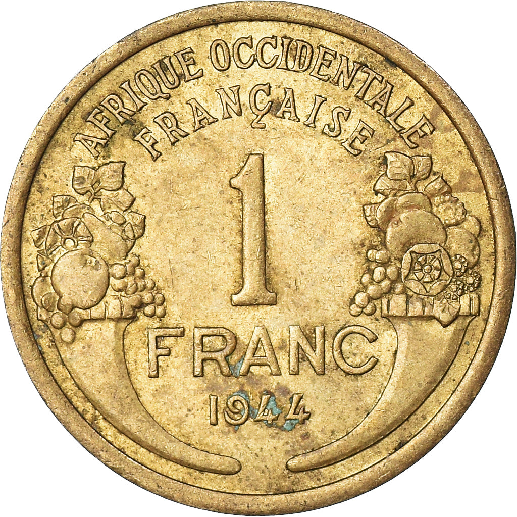 Moeda, África Ocidental Francesa, Franc, 1944, EF(40-45), Alumínio-Bronze
