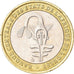 Moneta, Stati dell'Africa occidentale, 500 Francs, 2004, BB, Bi-metallico, KM:15