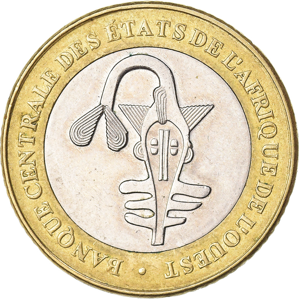 Coin, West African States, 500 Francs, 2003, Paris, EF(40-45), Bi-Metallic