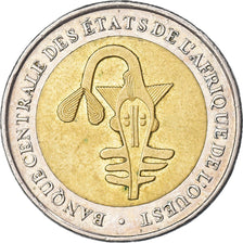 Coin, West African States, 200 Francs, 2003, Paris, EF(40-45), Bi-Metallic