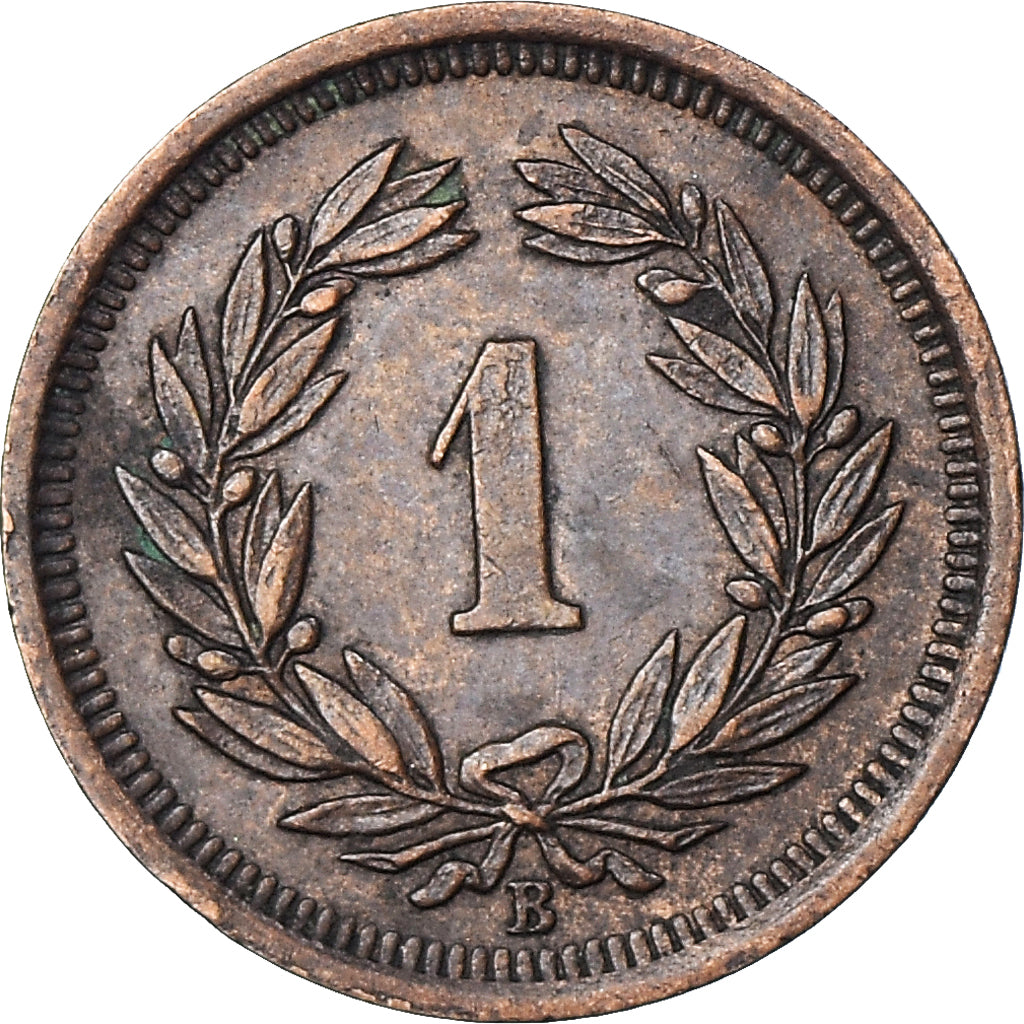 Coin, Switzerland, Rappen, 1915, Bern, AU(55-58), Bronze, KM:3.2