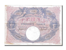 France, 50 Francs, 500 F 1888-1940 ''Bleu et Rose'', 1911, KM #64e, 1911-02-07,.