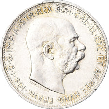 Moeda, Áustria, Franz Joseph I, Corona, 1913, AU(50-53), Prata, KM:2820
