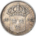 Moneda, Suecia, Gustaf V, 10 Öre, 1935, MBC, Plata, KM:780