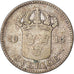 Moneda, Suecia, Gustaf V, 25 Öre, 1914, BC+, Plata, KM:785
