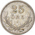 Coin, Sweden, Gustaf V, 25 Öre, 1914, VF(20-25), Silver, KM:785