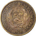 Moneta, Peru, 10 Soles, 1978, Lima, EF(40-45), Mosiądz, KM:272.2