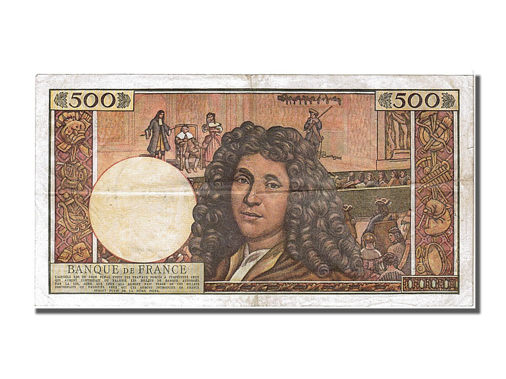 France, 500 Nouveaux Francs, 500 NF 1959-1966 ''Molière'', 1965, KM #145a, 1...