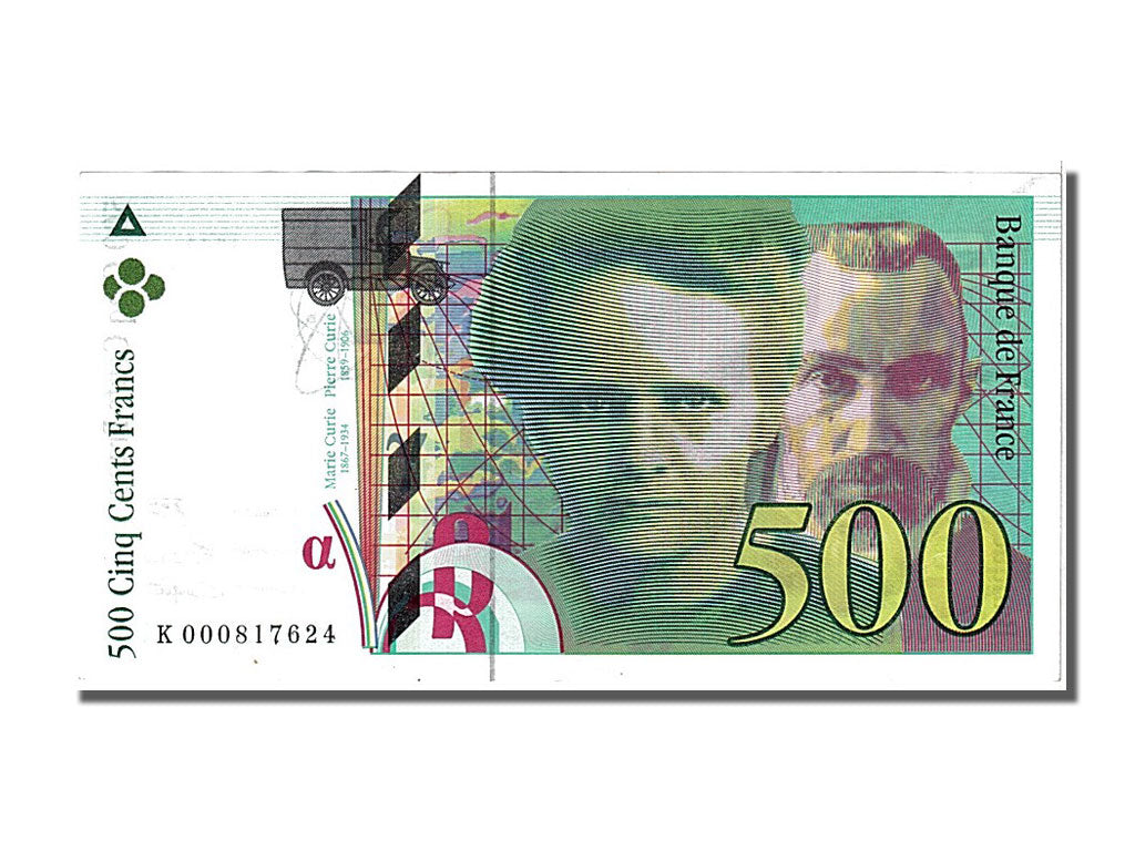 Francia, 500 Francs, 500 F 1994-2000 ''Pierre et Marie Curie'', 1994, KM:160a...