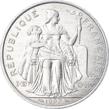Coin, French Polynesia, 5 Francs, 1997, Paris, MS(63), Aluminum, KM:12
