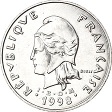 Münze, French Polynesia, 50 Francs, 1998, Paris, VZ, Nickel, KM:13