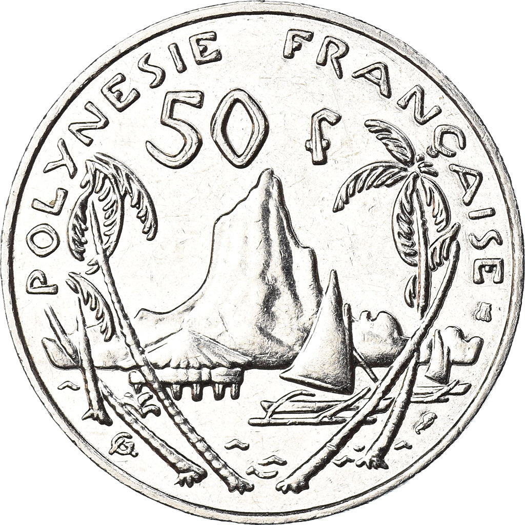 Münze, French Polynesia, 50 Francs, 1998, Paris, VZ, Nickel, KM:13