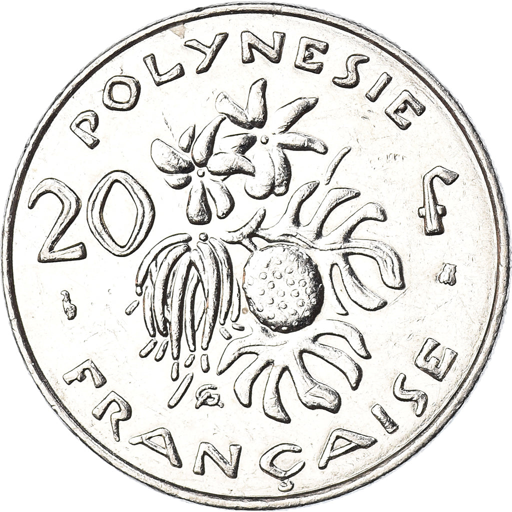 Moneta, Polinesia francese, 20 Francs, 1998, Paris, BB+, Nichel, KM:9