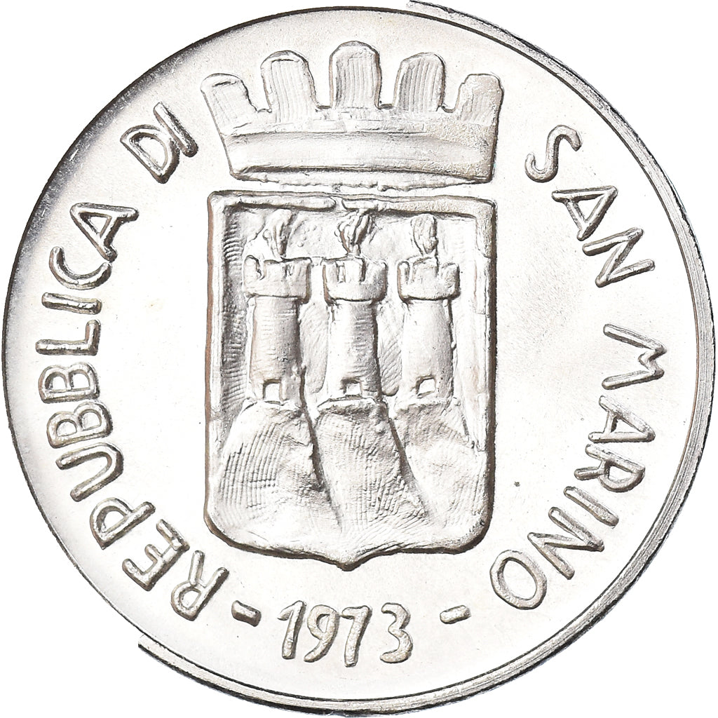 Coin, San Marino, 500 Lire, 1973, FDC, MS(65-70), Silver, KM:29
