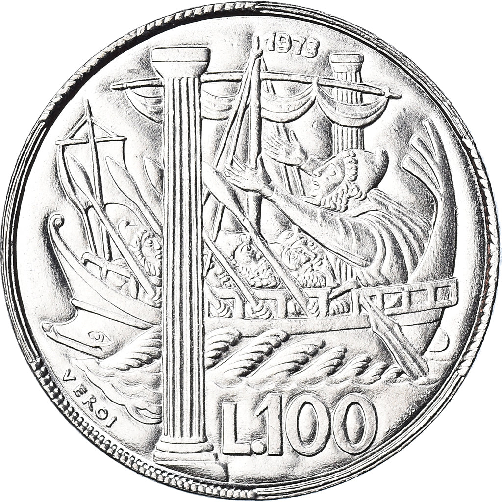 Moneta, San Marino, 100 Lire, 1973, FDC, MS(65-70), Stal, KM:28