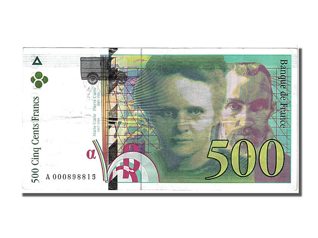 France, 500 Francs, 500 F 1994-2000 ''Pierre et Marie Curie'', 1994, KM #160a,..