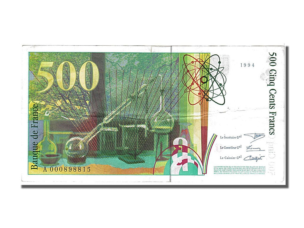 France, 500 Francs, 500 F 1994-2000 ''Pierre et Marie Curie'', 1994, KM #160a,..