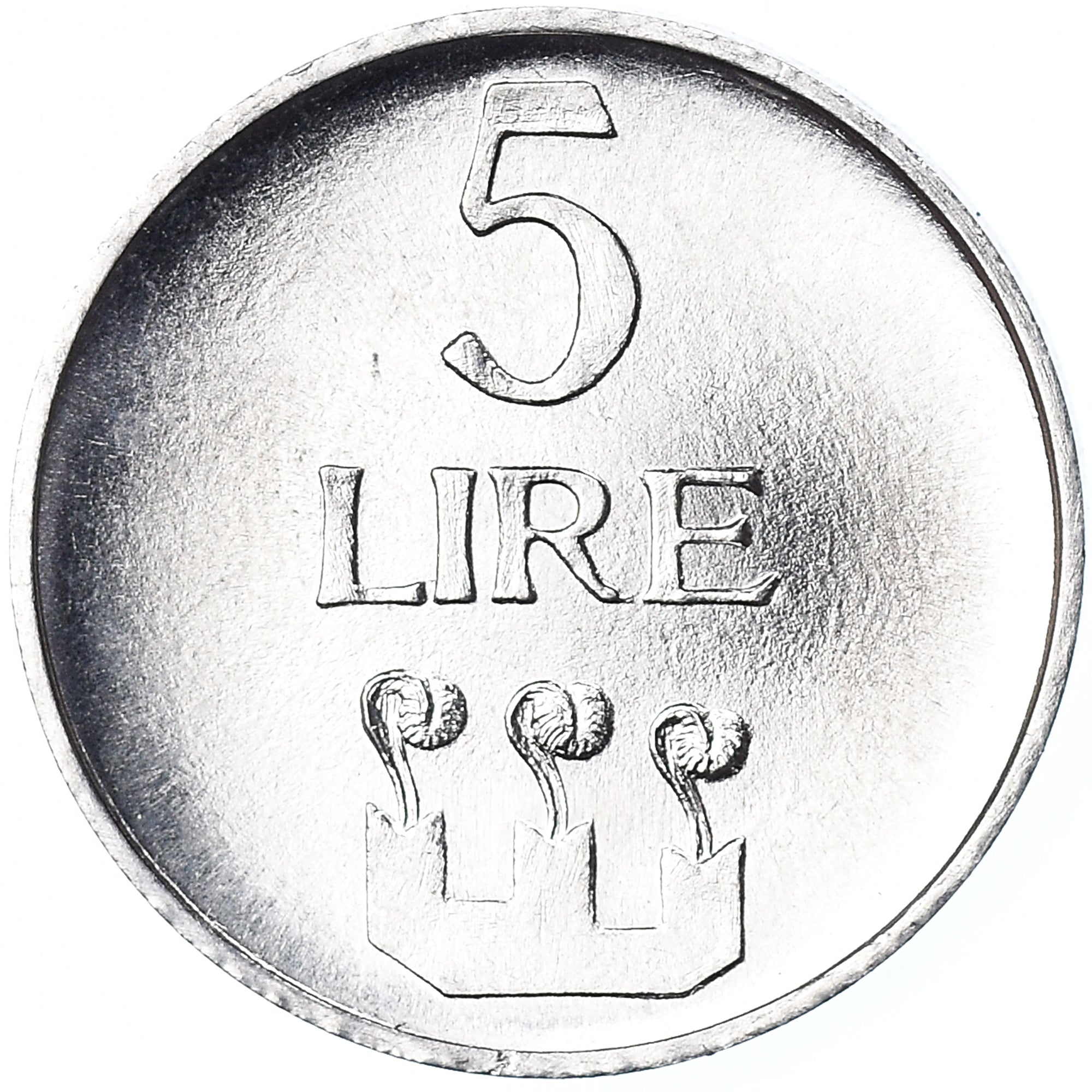 Moneta, San Marino, 5 Lire, 1972, Rome, FDC, MS(65-70), Aluminium, KM:16