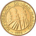 Munten, San Marino, 20 Lire, 1974, Rome, UNC-, Aluminum-Bronze, KM:34