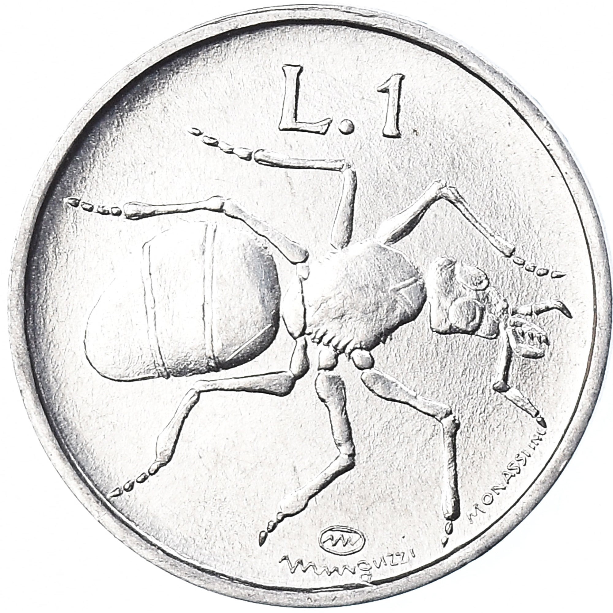 Münze, San Marino, Lira, 1974, Rome, FDC, STGL, Aluminium, KM:30