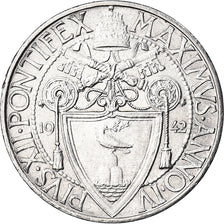 Coin, VATICAN CITY, Pius XII, 50 Centesimi, 1942, Roma, MS(63), Stainless Steel