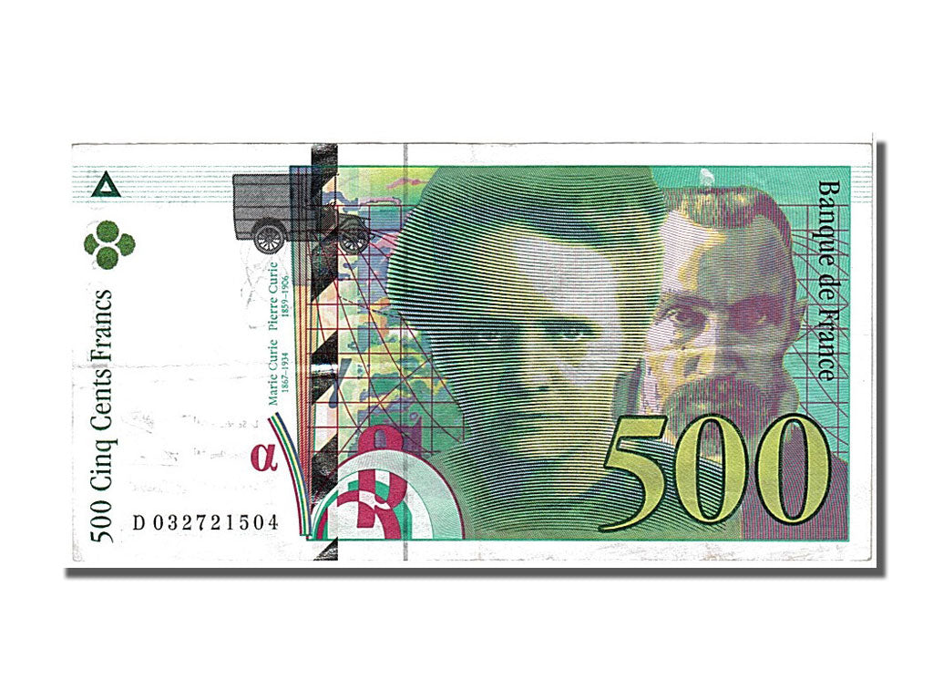 Banknot, Francja, 500 Francs, Pierre et Marie Curie, 1995, AU(50-53)