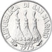 Coin, San Marino, 10 Lire, 1975, Rome, FDC, MS(65-70), Aluminum, KM:43
